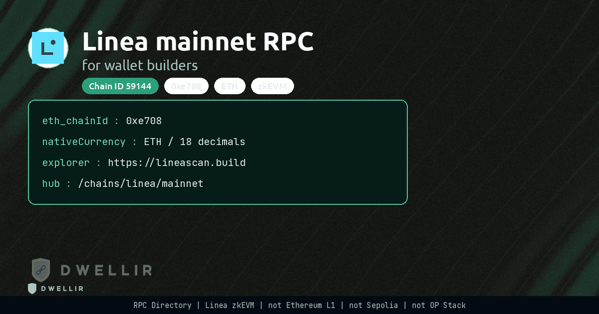 Linea Mainnet RPC for Wallet Builders